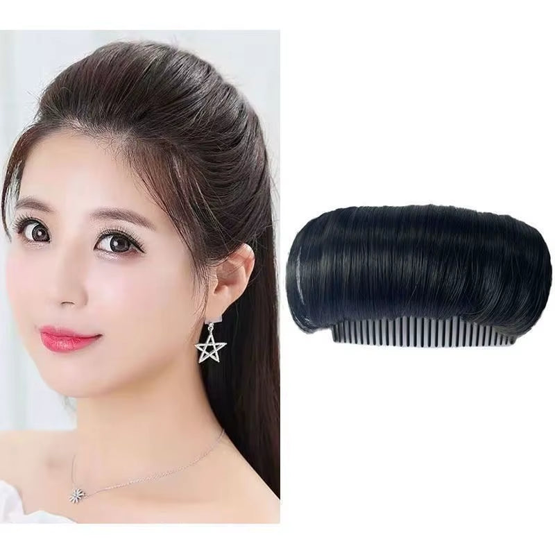 Invisible Fluffy Volume Lift Hair Hair Clips for Women Fluffy Hair Clip Hair Bun False Hair Fluffy Wig Hair Comb Synthetic Hair