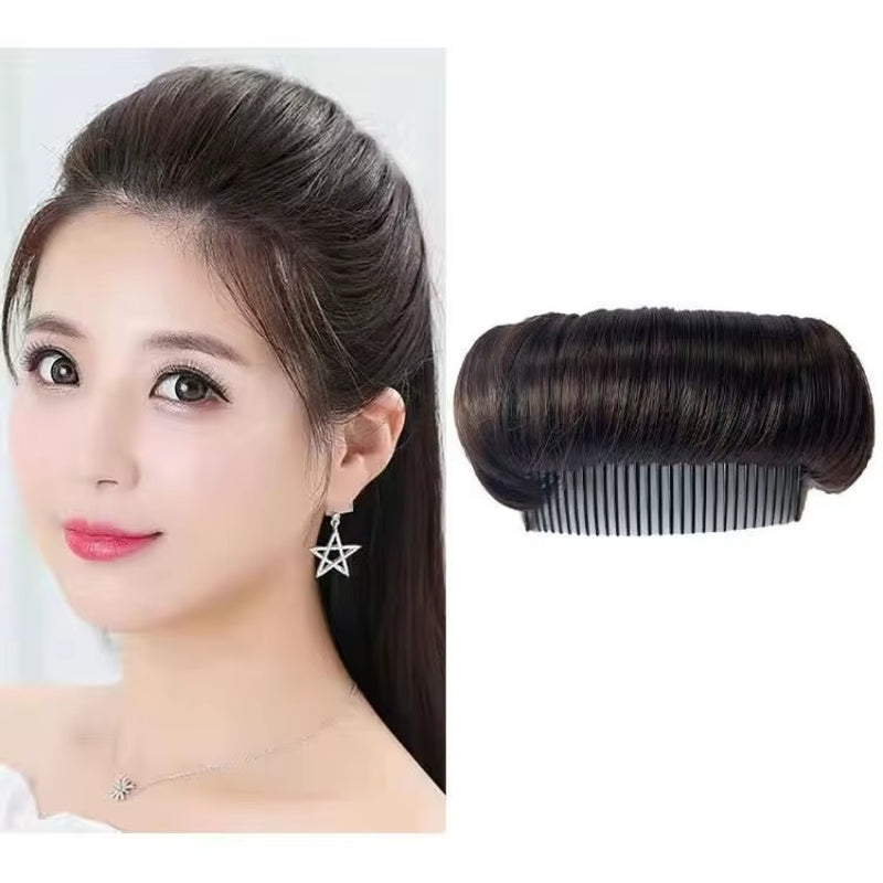 Invisible Fluffy Volume Lift Hair Hair Clips for Women Fluffy Hair Clip Hair Bun False Hair Fluffy Wig Hair Comb Synthetic Hair