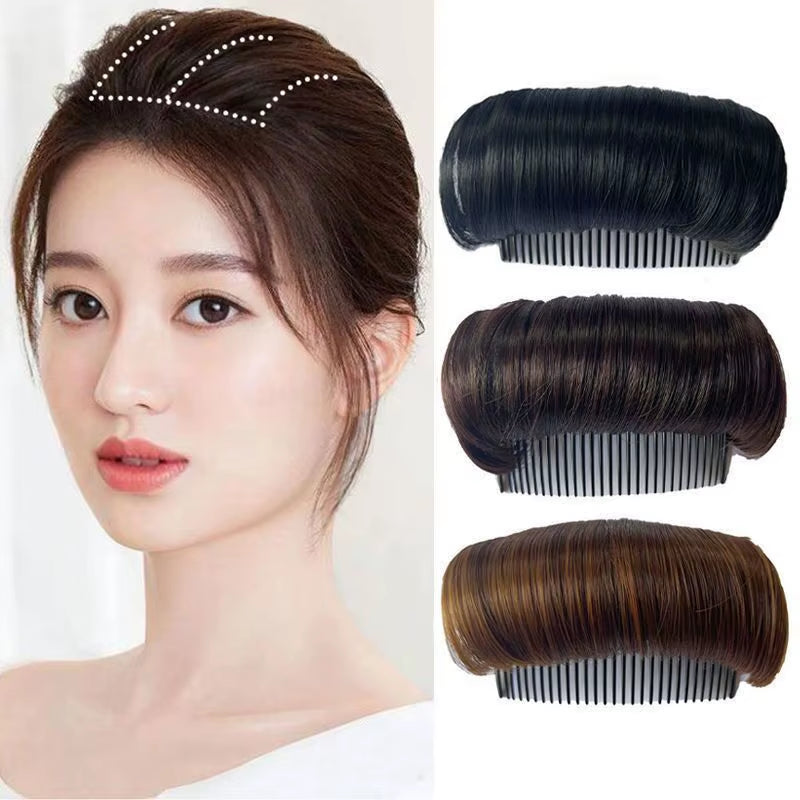 Invisible Fluffy Volume Lift Hair Hair Clips for Women Fluffy Hair Clip Hair Bun False Hair Fluffy Wig Hair Comb Synthetic Hair